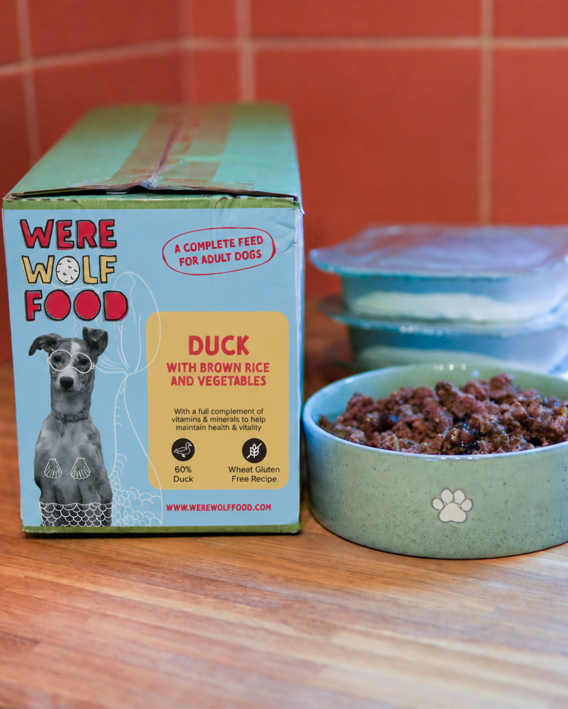 Duck & Brown Rice Wet Dog Food | 10 × 395g