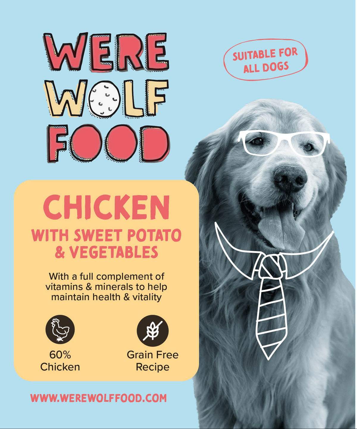 Chicken & Sweet Potato Wet Dog Food | 10 × 395g