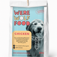 Were Wolf Food Chicken grain-free adult dog food 2kg bag