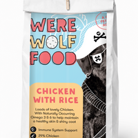 Were Wolf Food Chicken & Rice adult dog food 15kg bag
