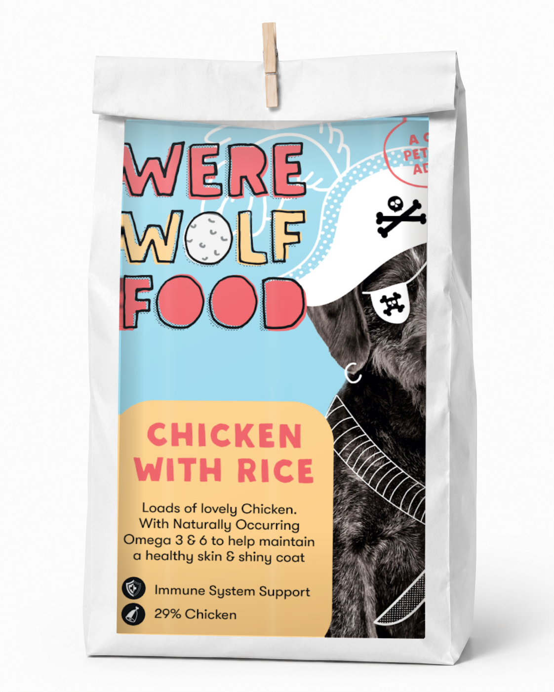Were Wolf Food Chicken & Rice adult dog food 15kg bag