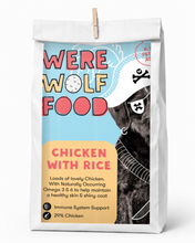 Load image into Gallery viewer, Were Wolf Food Chicken &amp; Rice adult dog food 15kg bag