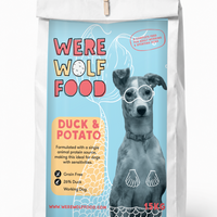 Were Wolf Food Duck & Potato grain-free adult dog food 15kg bag