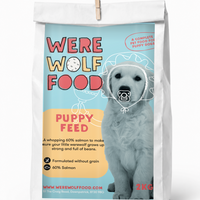 Were Wolf Food Puppy Salmon grain-free dog food 2kg bag