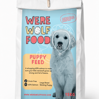 Were Wolf Food Puppy Salmon grain-free dog food 15kg bag
