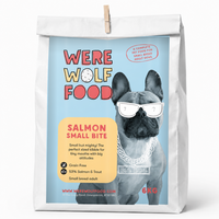Were Wolf Food Salmon Small Bite grain-free adult dog food 6kg bag
