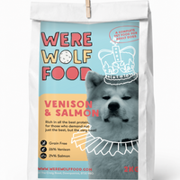 Were Wolf Food Venison & Salmon grain-free adult dog food 2kg bag