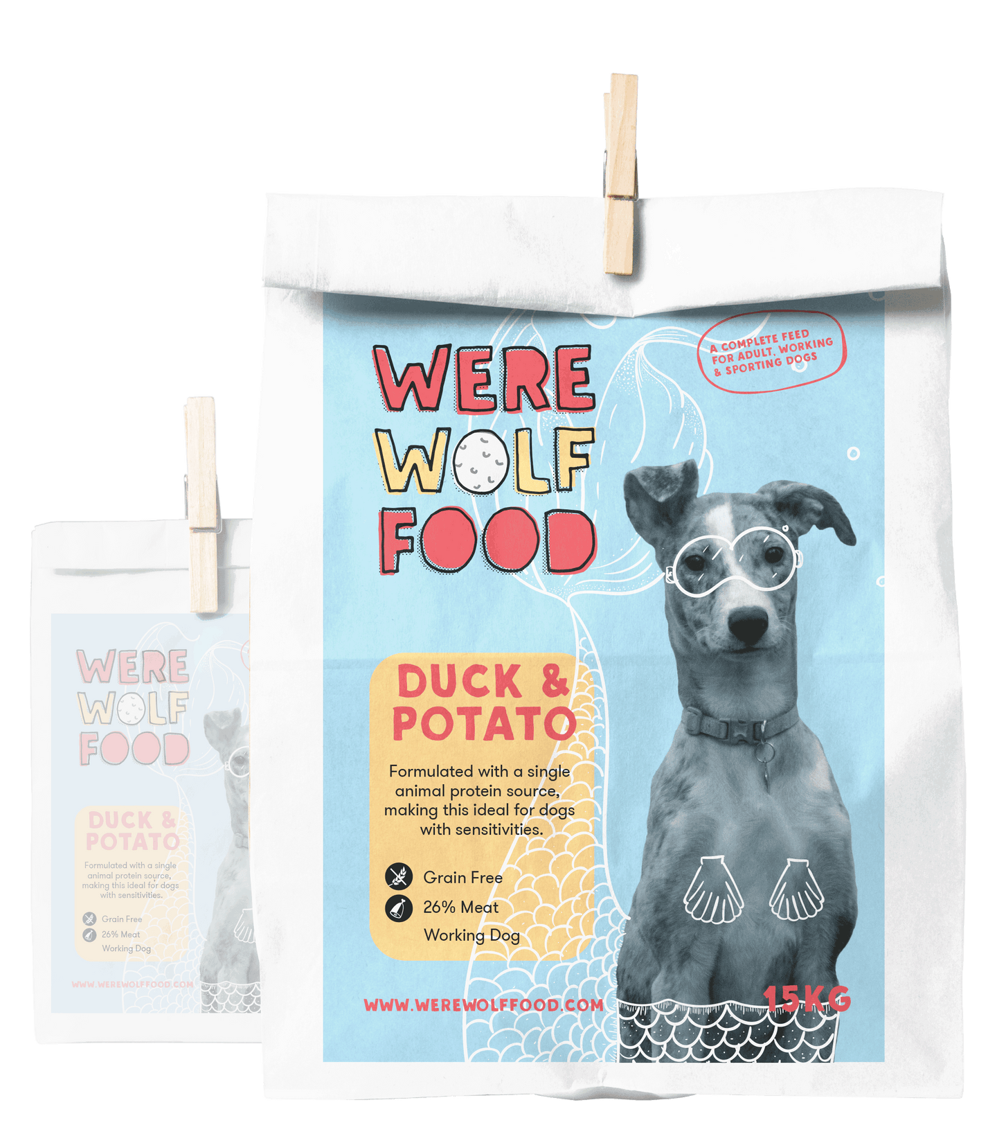 Potato and duck dog food online