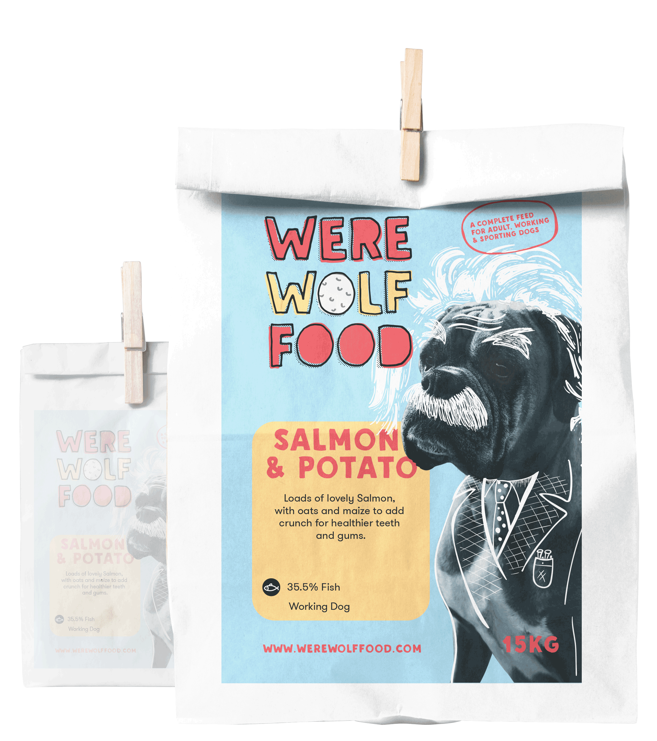15KG Salmon Potato Adult Dog Food – Were