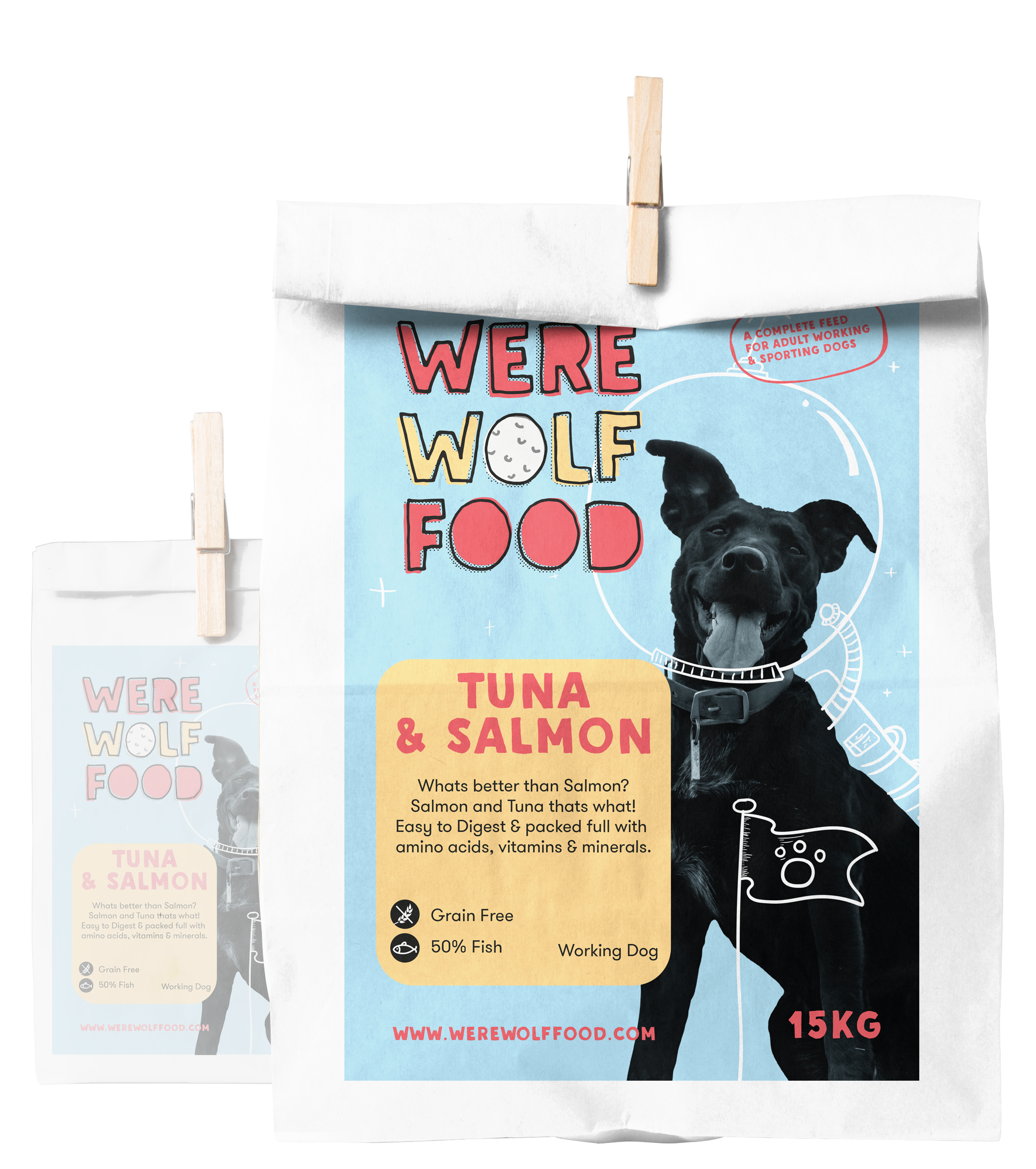 Salmon and tuna dog food sales