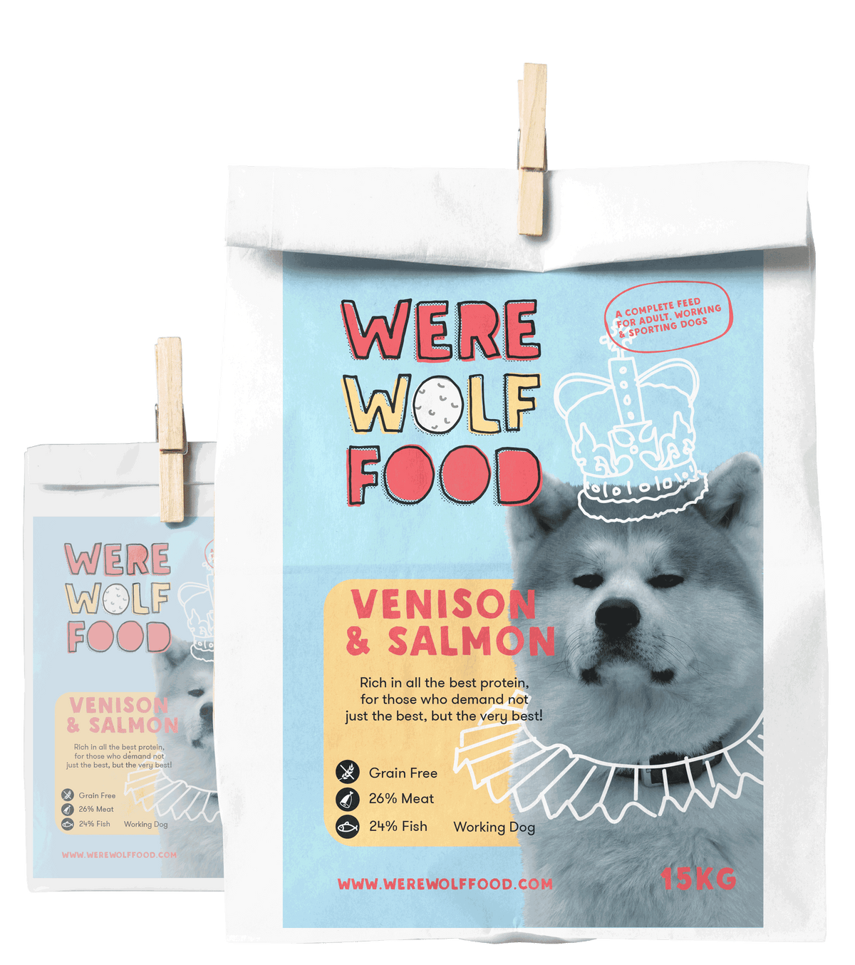 15KG - Venison & Salmon [Grain Free] - Adult - Werewolf Food